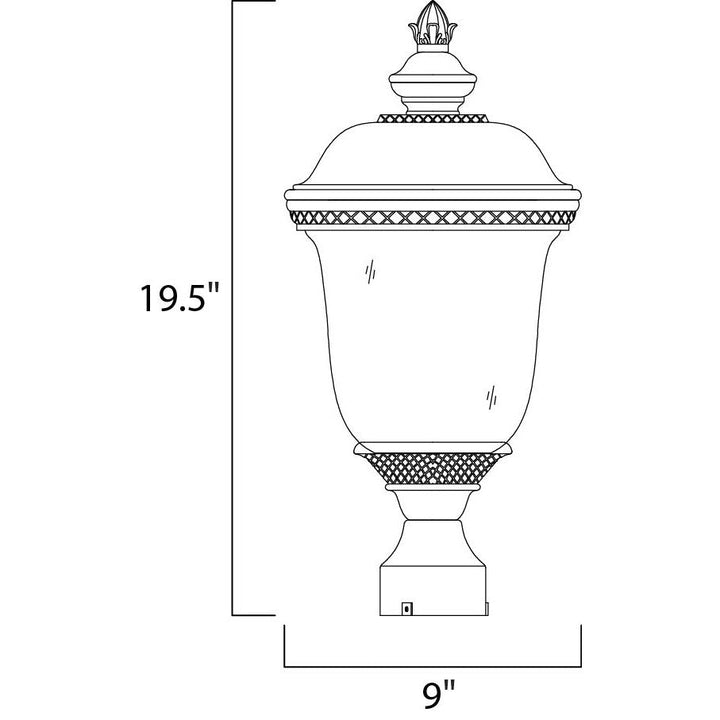 Maxim Lighting 40426WGOB  Carriage House Vx Outdoor Oriental Bronze