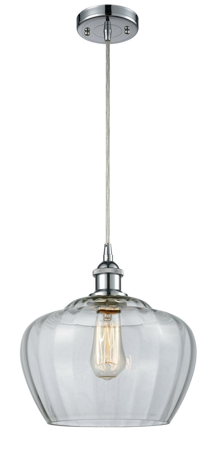 Innovations Large Fenton 516-1P-PC-G92L Pendant Light - Polished Chrome