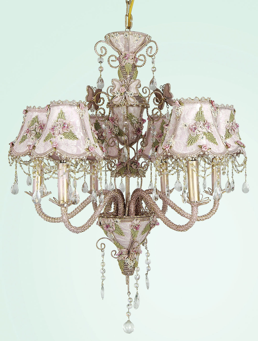 Bethel International AW01  Daphne Floor Lamp Pink