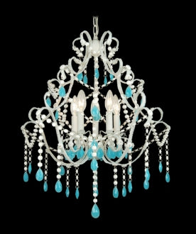 Bethel International ET ET05WBLU Chandelier Light - White