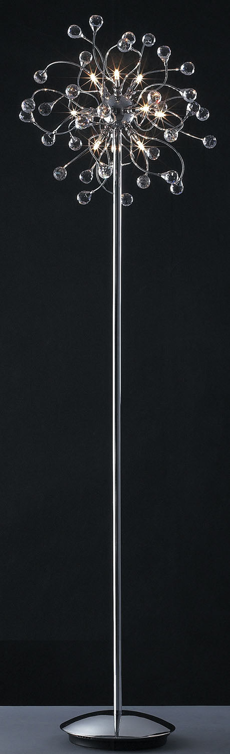 Bethel International KA102   Floor Lamp Chrome