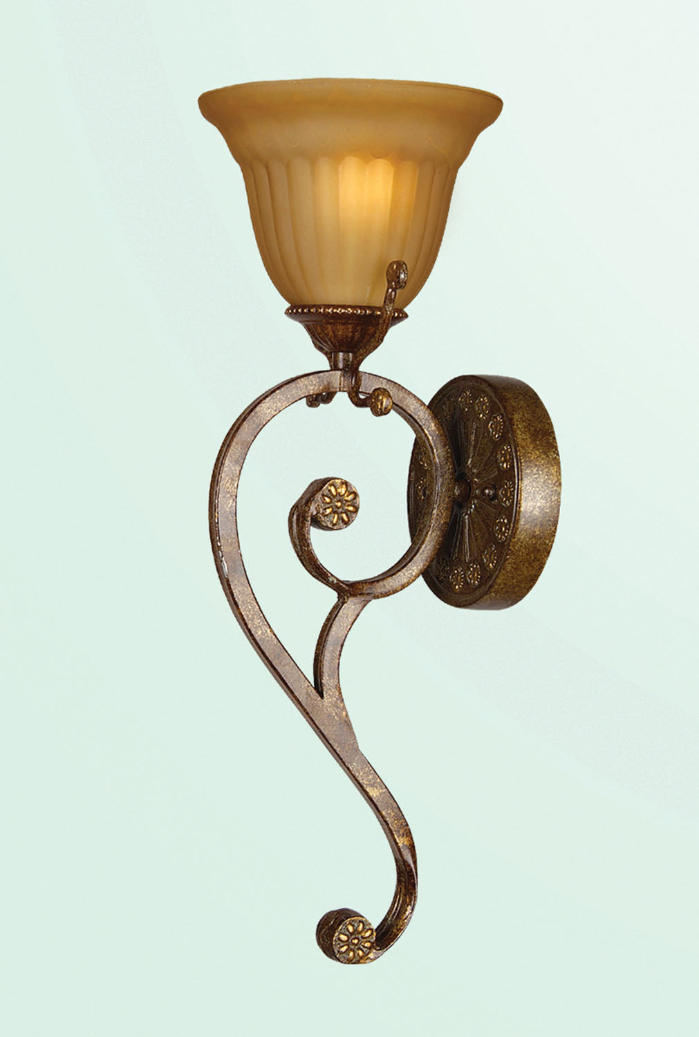 Bethel International RE46 Wall Sconce Light - Light Rust Brown