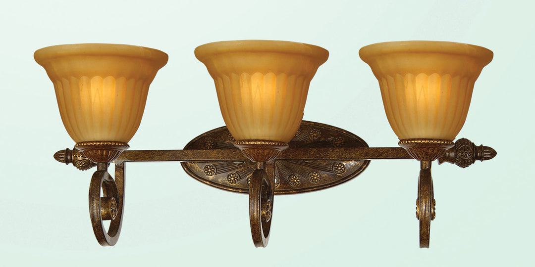 Bethel International RE46-3 Wall Sconce Light - Light Rust Brown