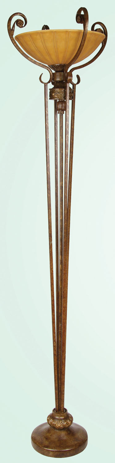 Bethel International RE49   Floor Lamp Light Brown