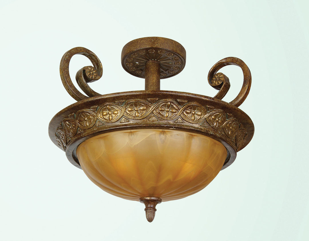 Bethel International RE90 Ceiling Light - Light Rust Brown