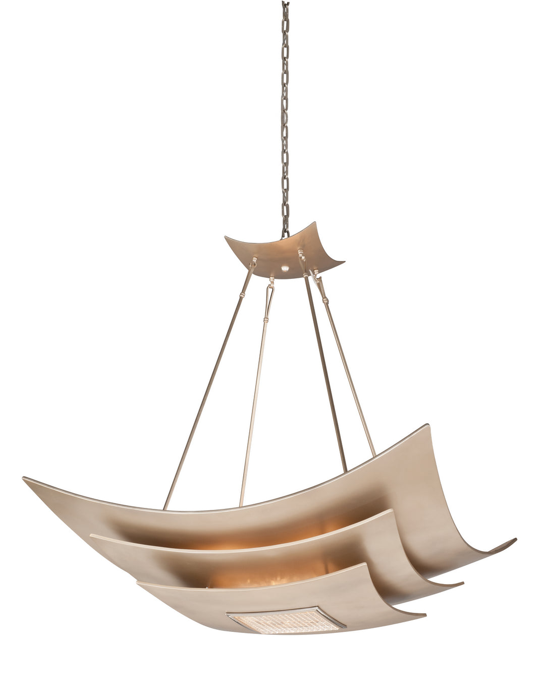 Corbett Muse 155-48 Pendant Light - Tranquility Sil Leaf W Polish