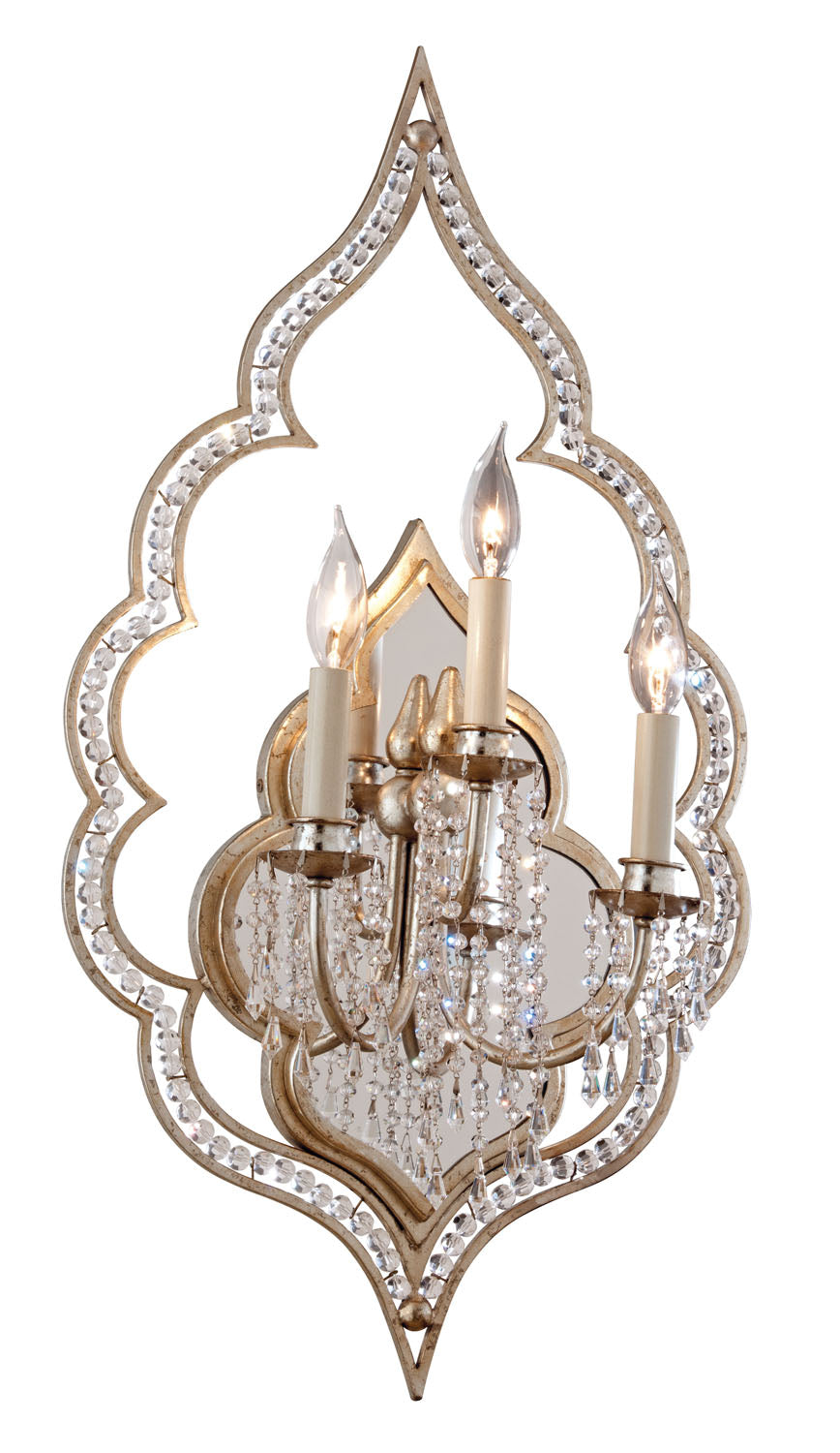 Corbett Bijoux 161-13-WSL Wall Sconce Light - Warm Silver Leaf