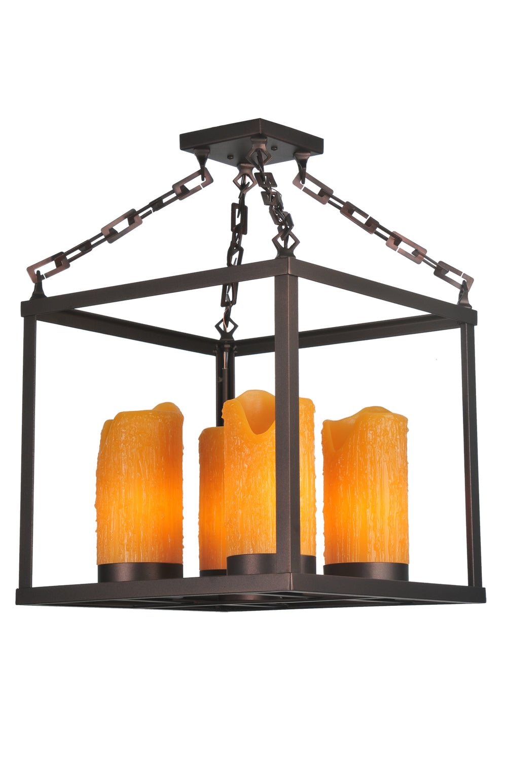 Meyda Tiffany Kitzi Box 107866 Pendant Light - Mahogany Bronze