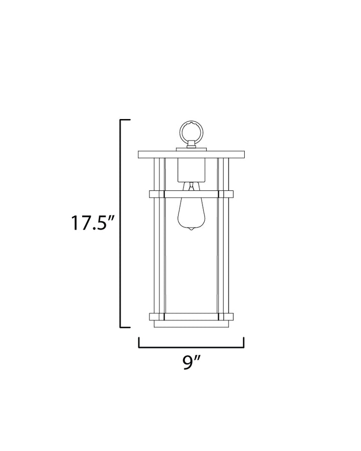 Maxim Lighting 40629CLBK  Clyde Vivex Outdoor Black