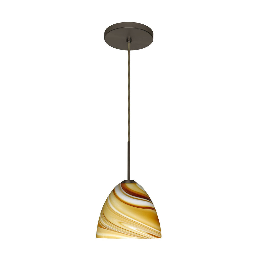Besa Sasha 1BT-7572HN-BR Pendant Light - Bronze