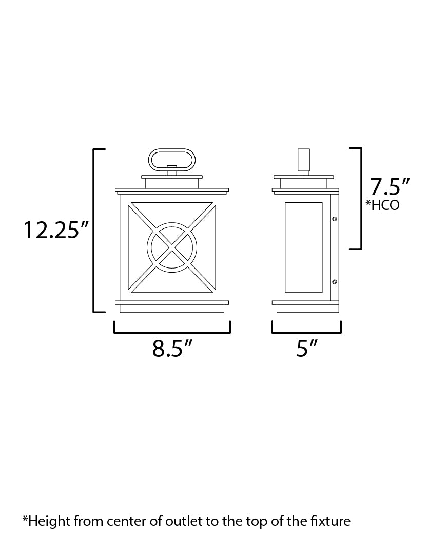 Maxim Lighting 40802CLACPBK  Yorktown Vx Outdoor Black/Aged Copper