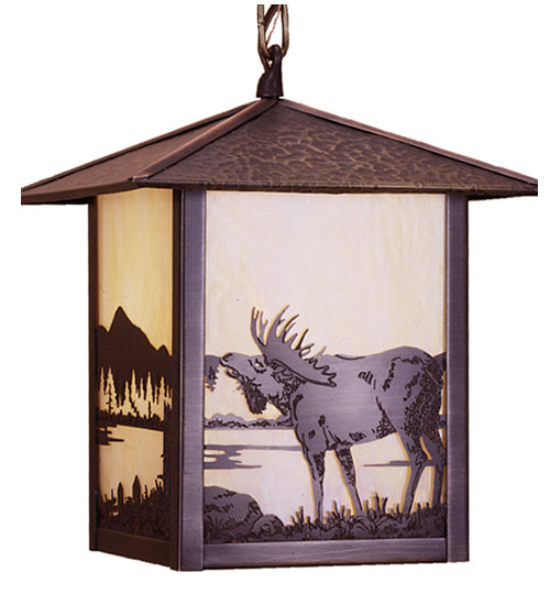 Meyda Tiffany Lighting 40813 Seneca One Light Mini Pendant Outdoor Bronze / Dark