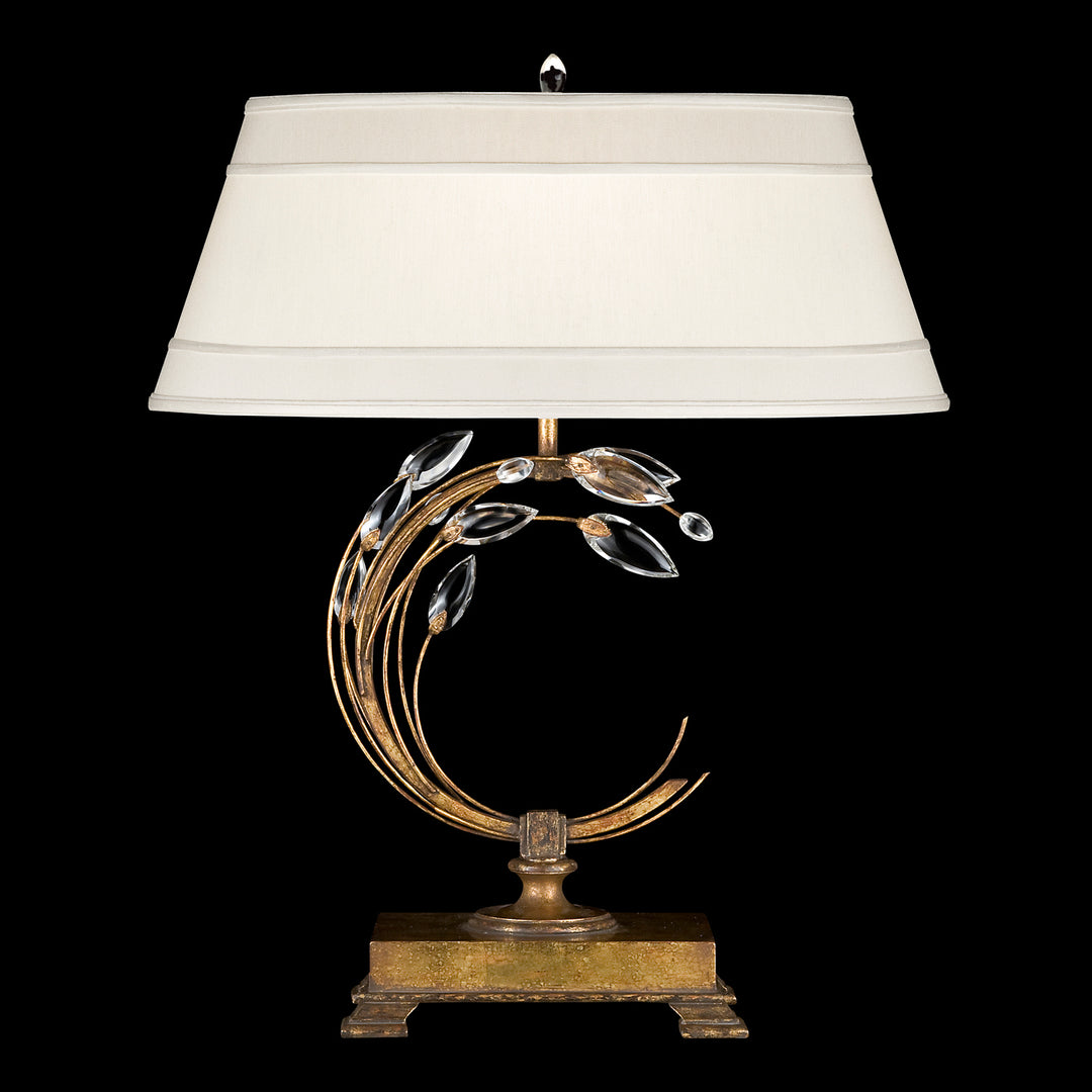 Fine Art Lighting 773210ST Crystal Laurel One Light Table Lamp Lamp Gold, Champ, Gld Leaf
