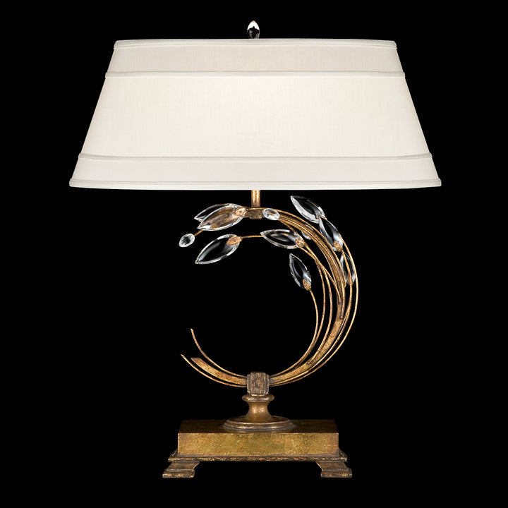 Fine Art Lighting 778010ST Crystal Laurel One Light Table Lamp Lamp Gold, Champ, Gld Leaf