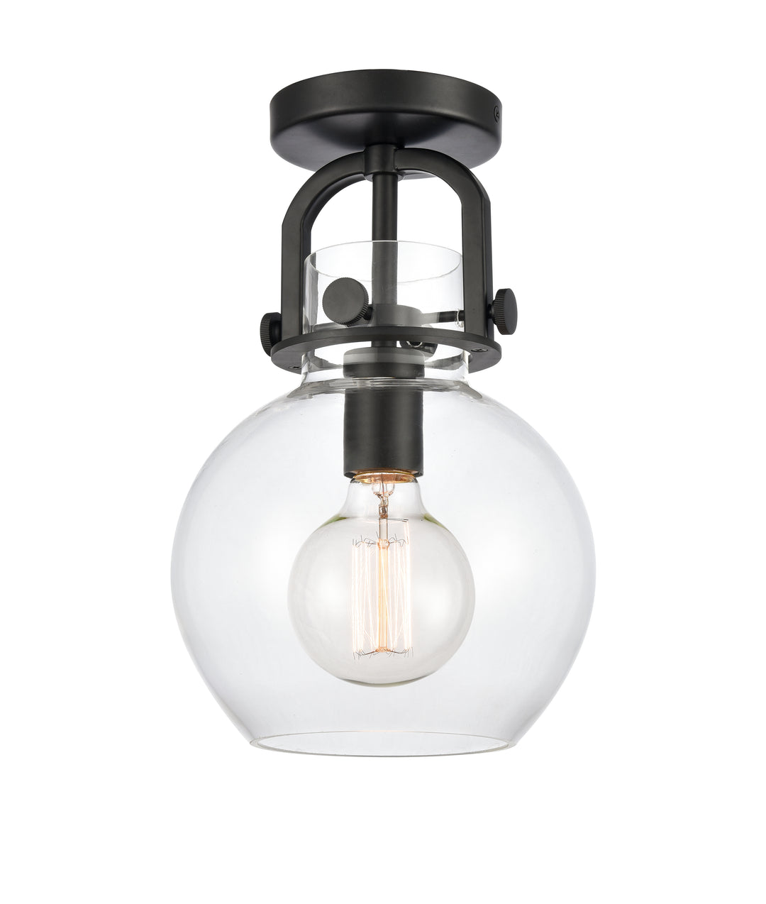 Innovations Downtown Urban 410-1F-BK-G410-8CL Ceiling Light - Matte Black