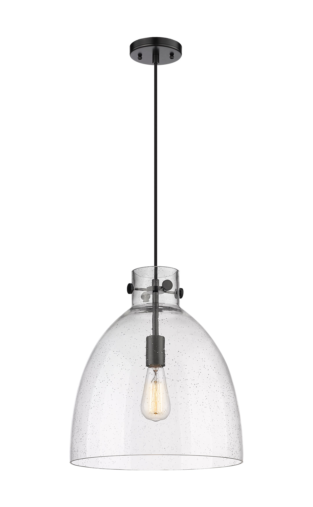 Innovations Downtown Urban 410-1PL-BK-G412-14SDY Pendant Light - Matte Black