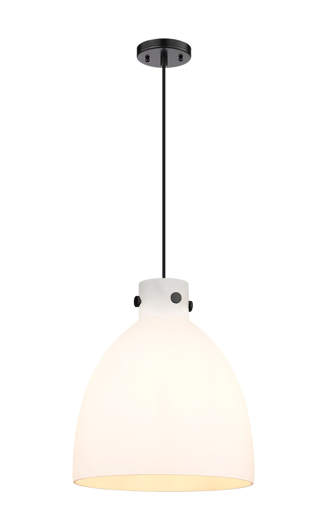 Innovations Downtown Urban 410-1PL-BK-G412-14WH Pendant Light - Matte Black