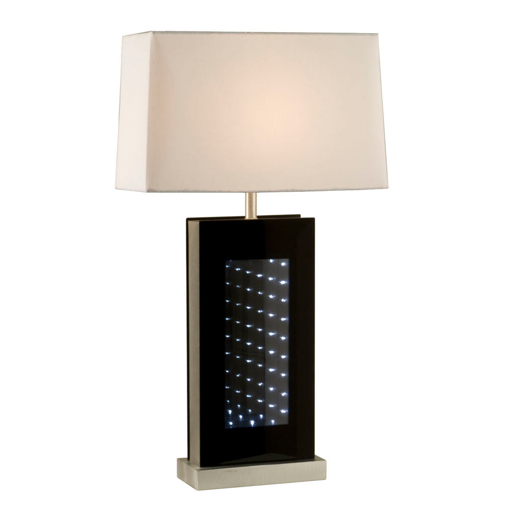 Nova Lighting 1010139 Phantom One Light Table Lamp Lamp Pewter, Nickel, Silver