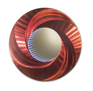 Nova Lighting IFMRB32B Infinite Way Led Mirror Mirror Bronze / Dark
