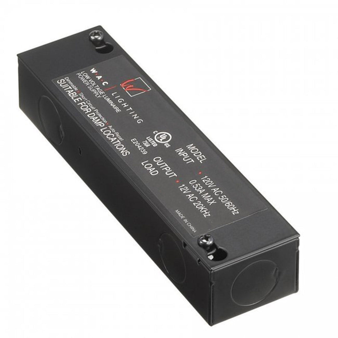 Wac Lighting EN-12100-RB-AR  Power Supply Track Light Black