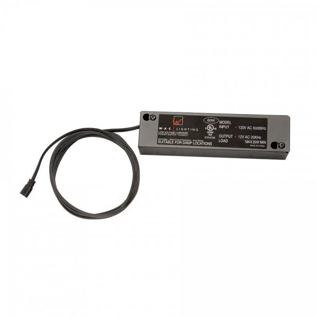Wac Lighting EN-24100-RB2-T  Power Supply Track Light Black