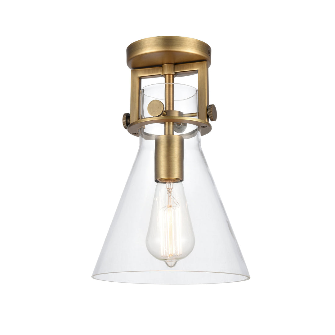 Innovations Newton Cone 411-1F-BB-G411-8CL Ceiling Light - Brushed Brass