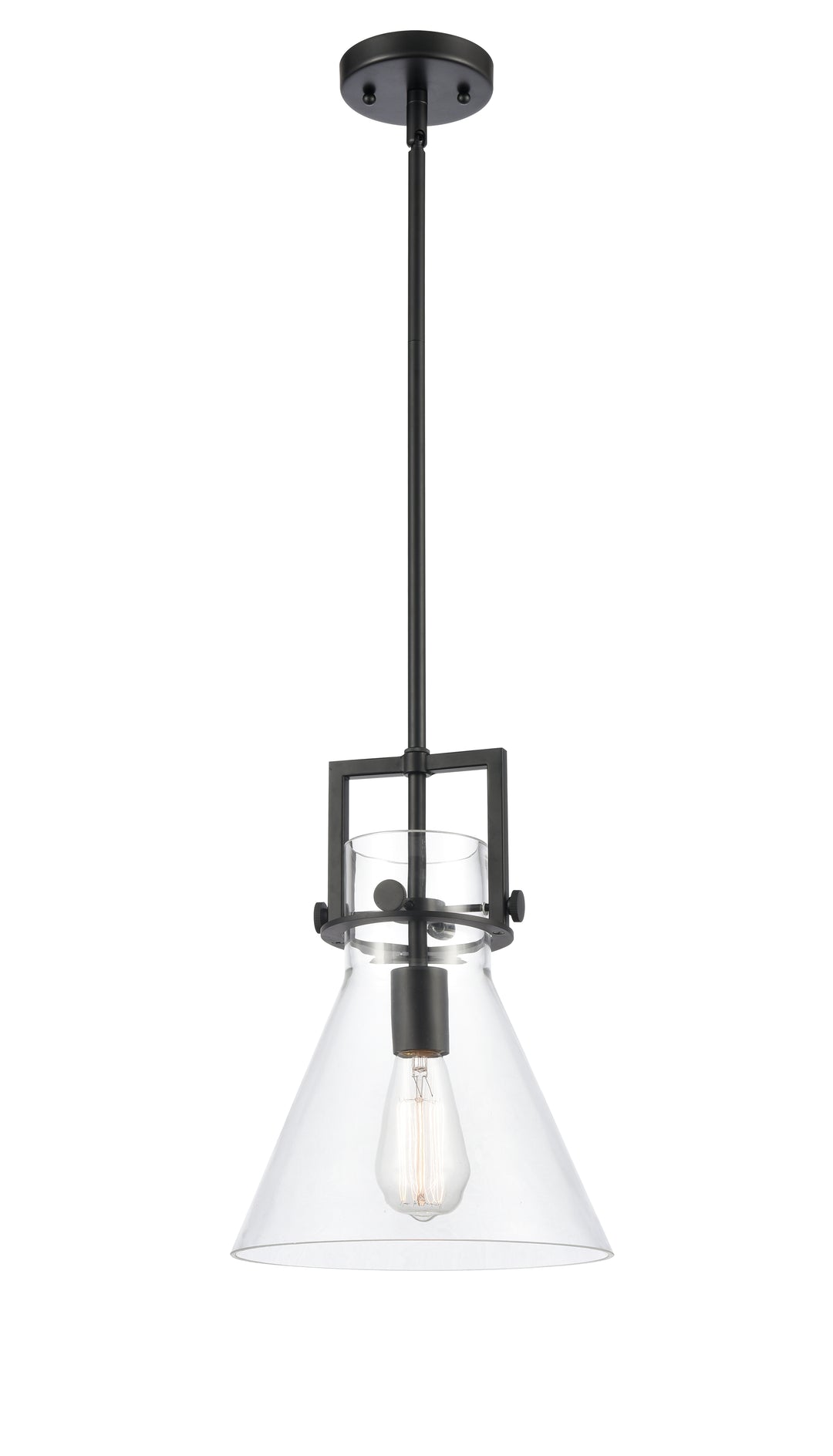 Innovations Downtown Urban 411-1SM-BK-G411-10CL Pendant Light - Matte Black