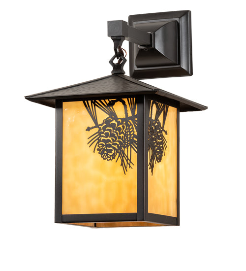 Meyda Tiffany Lighting 41165 Seneca One Light Wall Sconce Outdoor Bronze / Dark