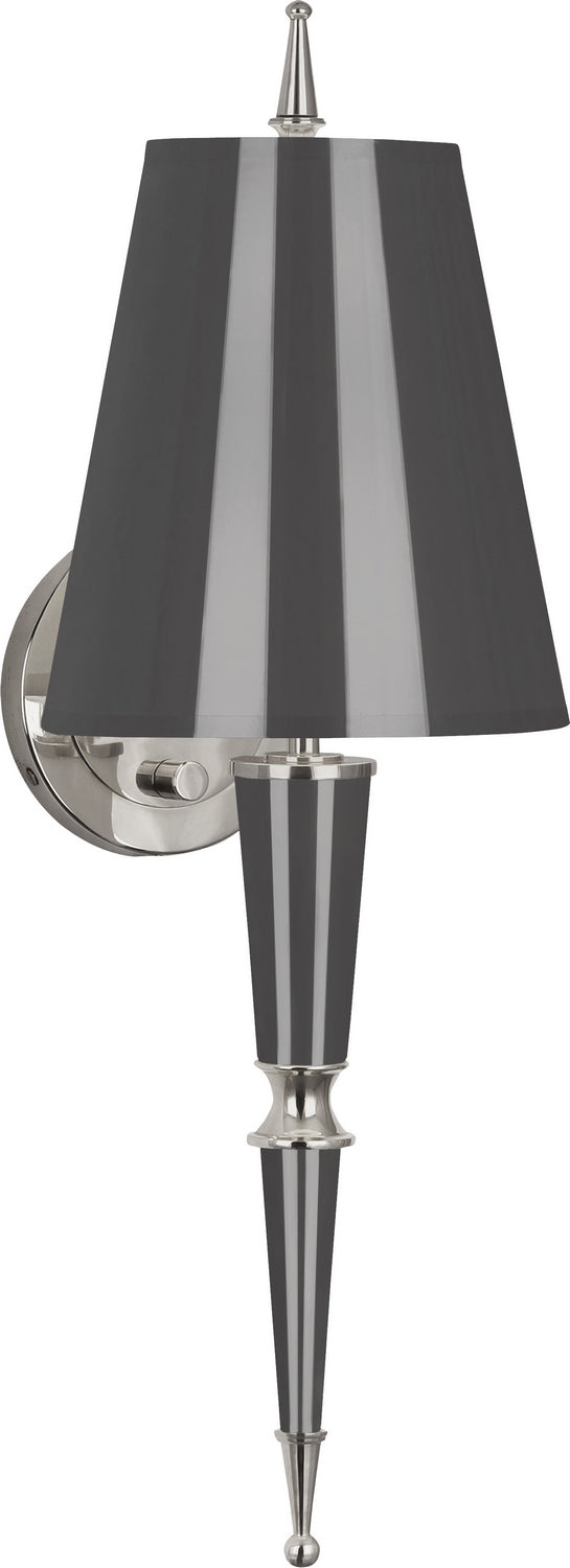 Robert Abbey Lighting A603 Jonathan Adler Versailles Lamp Ash Lacquered Paint W/Polished Nickel