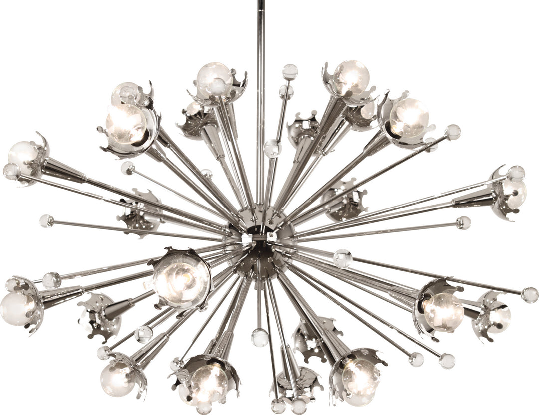 Robert Abbey Jonathan Adler Sputnik S710 Chandelier Light - Polished Nickel w/Crystal