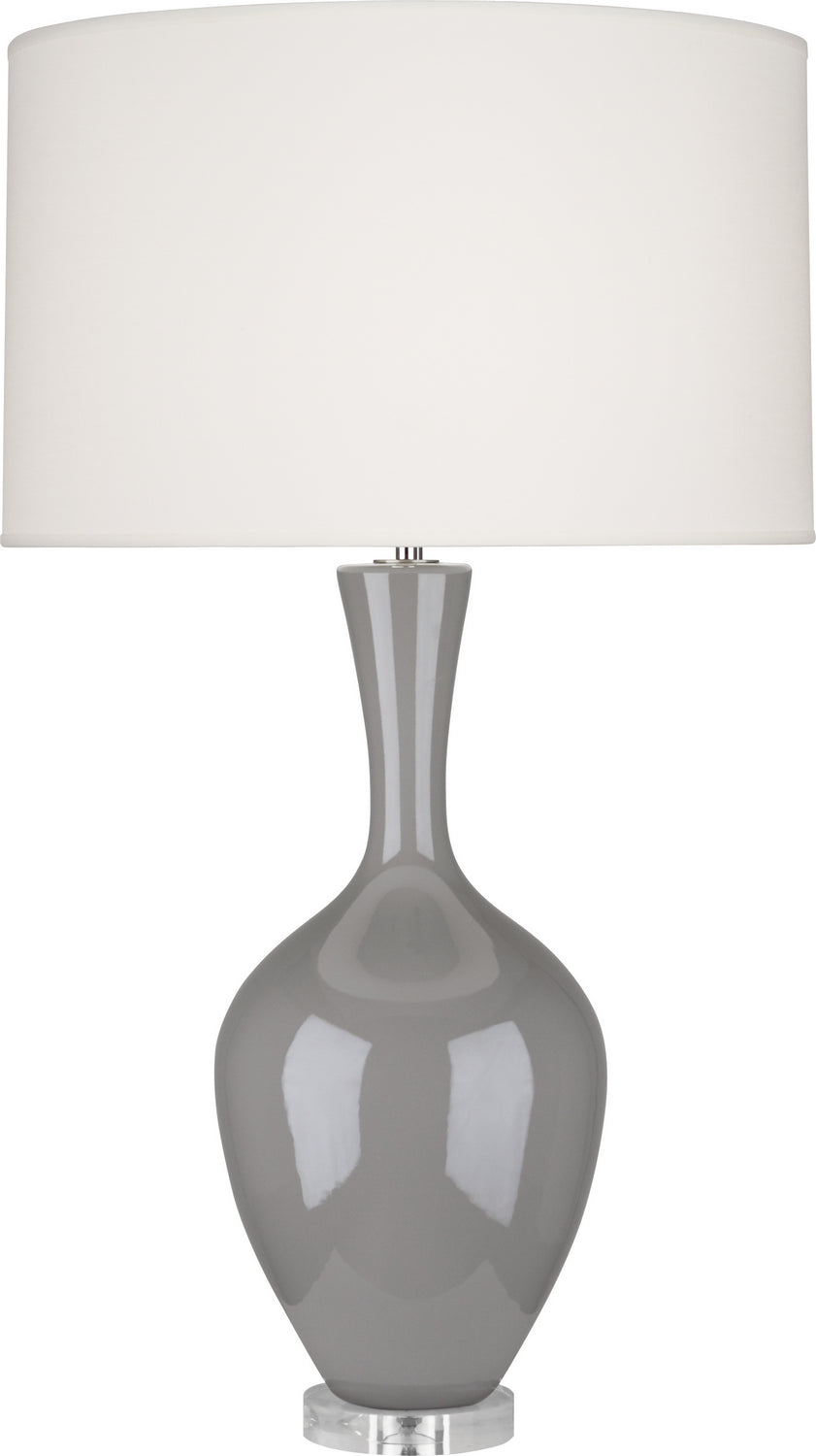 Robert Abbey Lighting ST980 Audrey Lamp Smoky Taupe Glazed