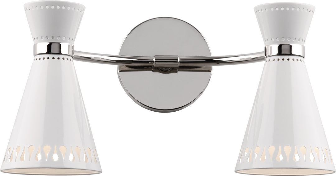 Robert Abbey Jonathan Adler Havana W708 Wall Sconce Light - Polished Nickel