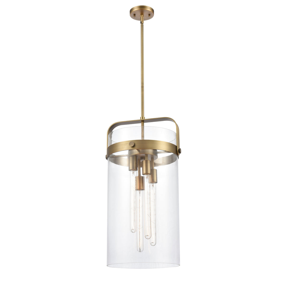 Innovations Downtown Urban 413-4SL-BB-G413-4S-12CL Pendant Light - Brushed Brass