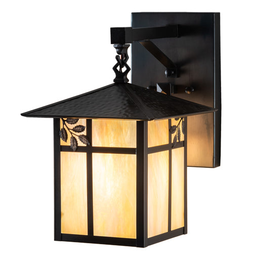 Meyda Tiffany Lighting 41371 Seneca One Light Wall Sconce Outdoor Bronze / Dark