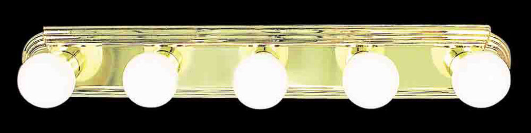 Volume Lighting V1125-2 Hollywood Race Utility Light Polish Brass