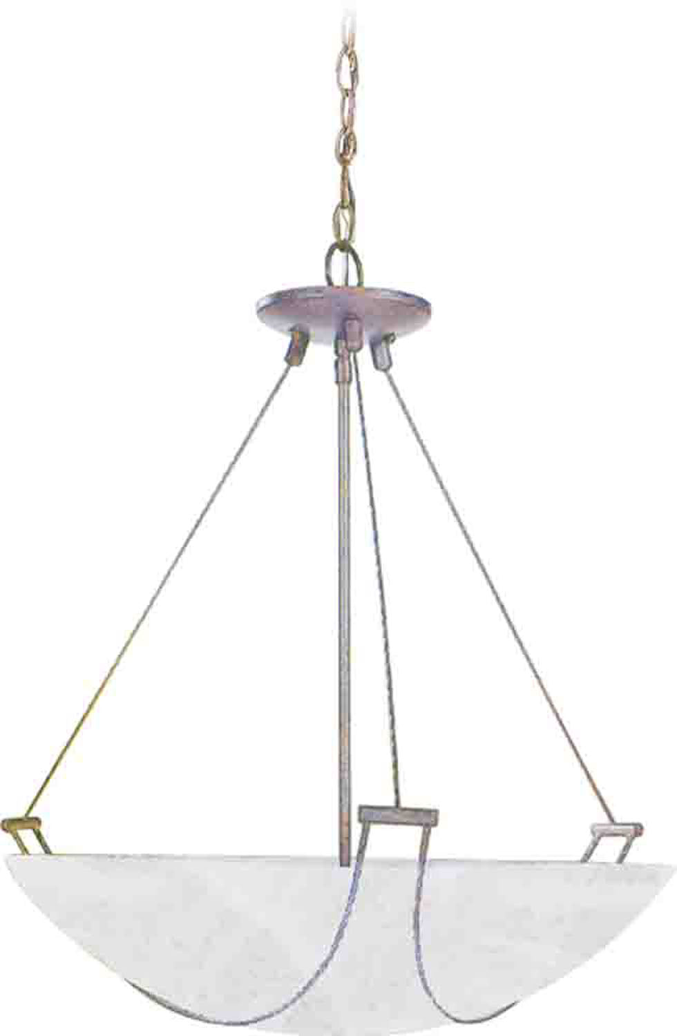 Volume Bowl Pendant V1416-22 Pendant Light - Brushed Nickel