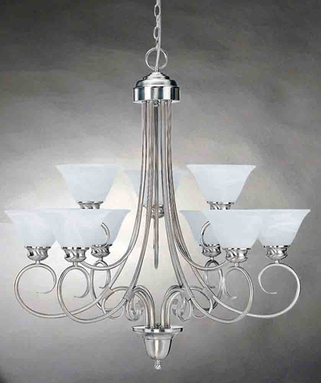 Volume Troy Brushed Nickel V2539-33 Chandelier Light - Brushed Nickel