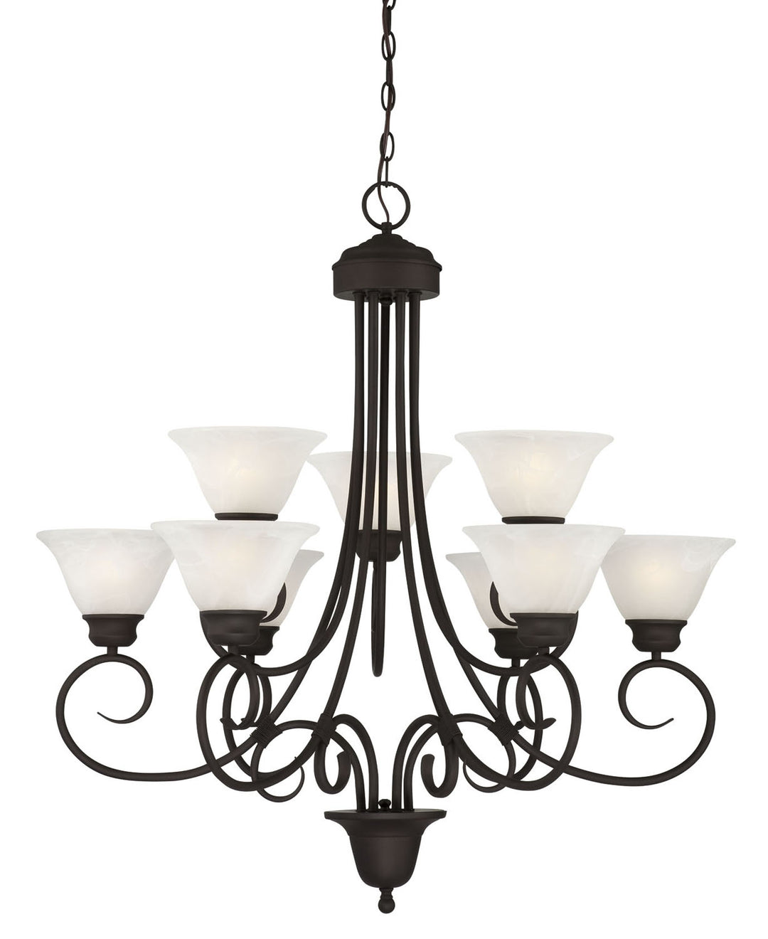 Volume Troy Antique Bronze V2539-79 Chandelier Light - Antique Bronze