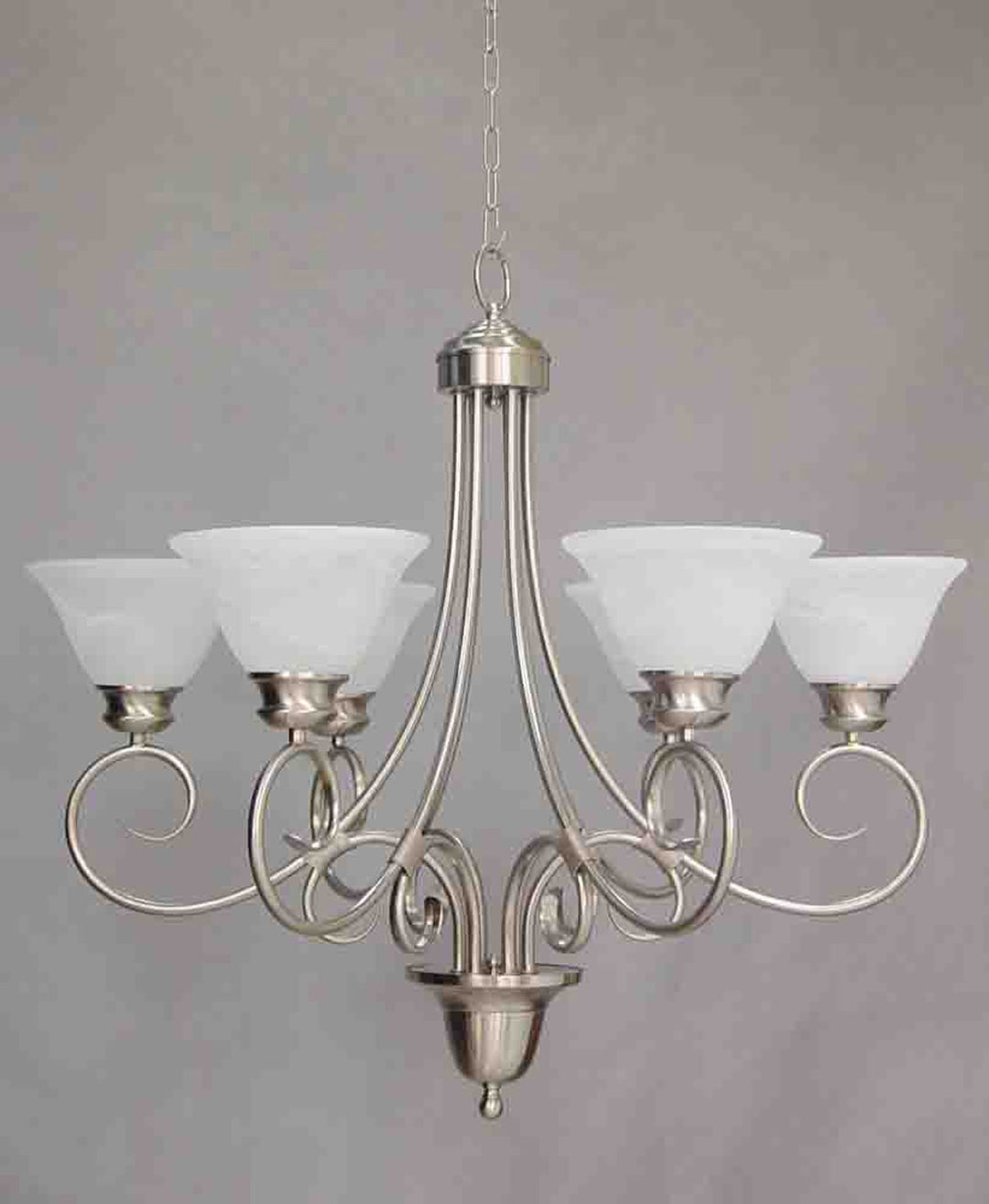 Volume Troy Brushed Nickel V2556-33 Chandelier Light - Brushed Nickel