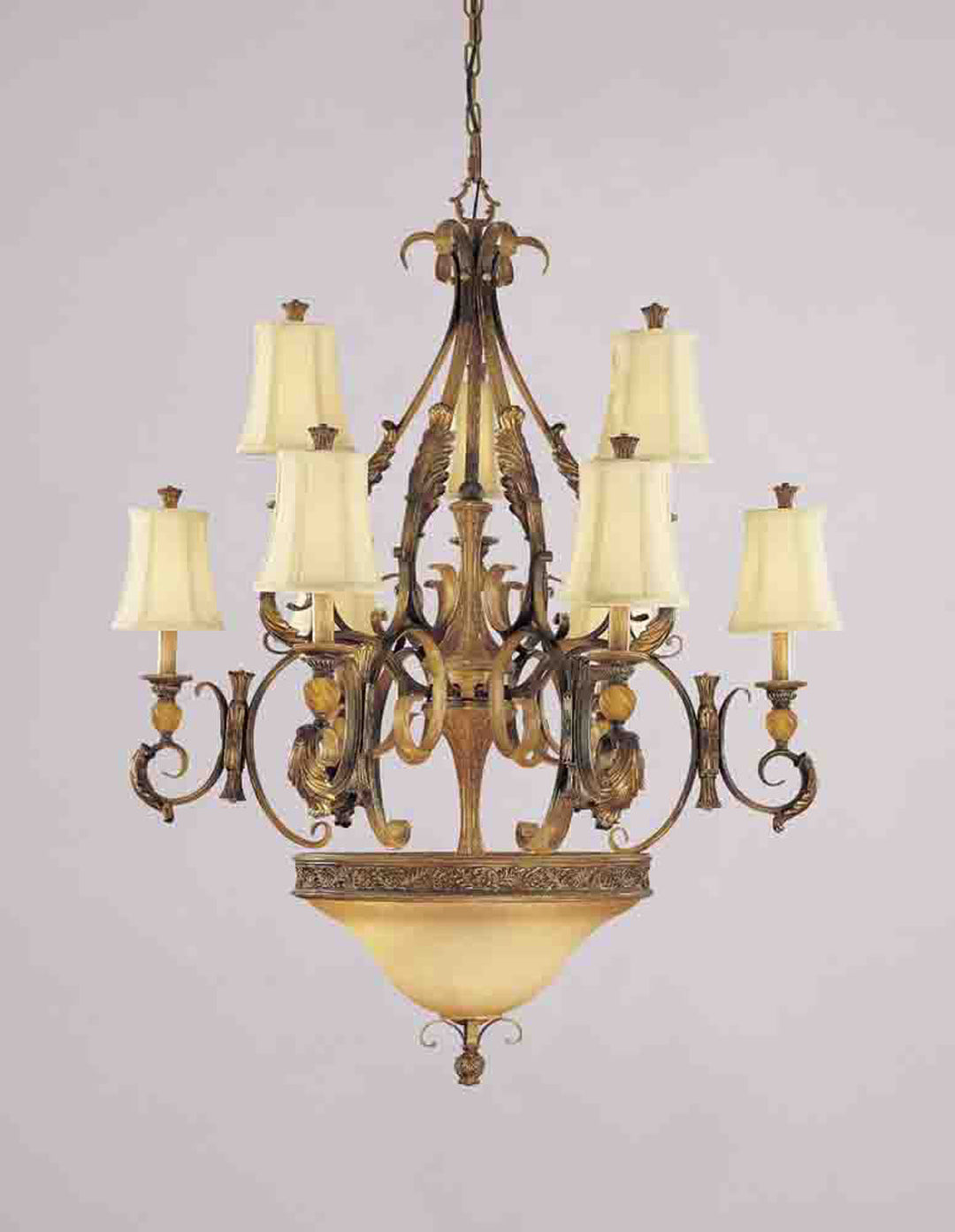 Volume Venetian V3232-58 Chandelier Light - Heirloom Umber
