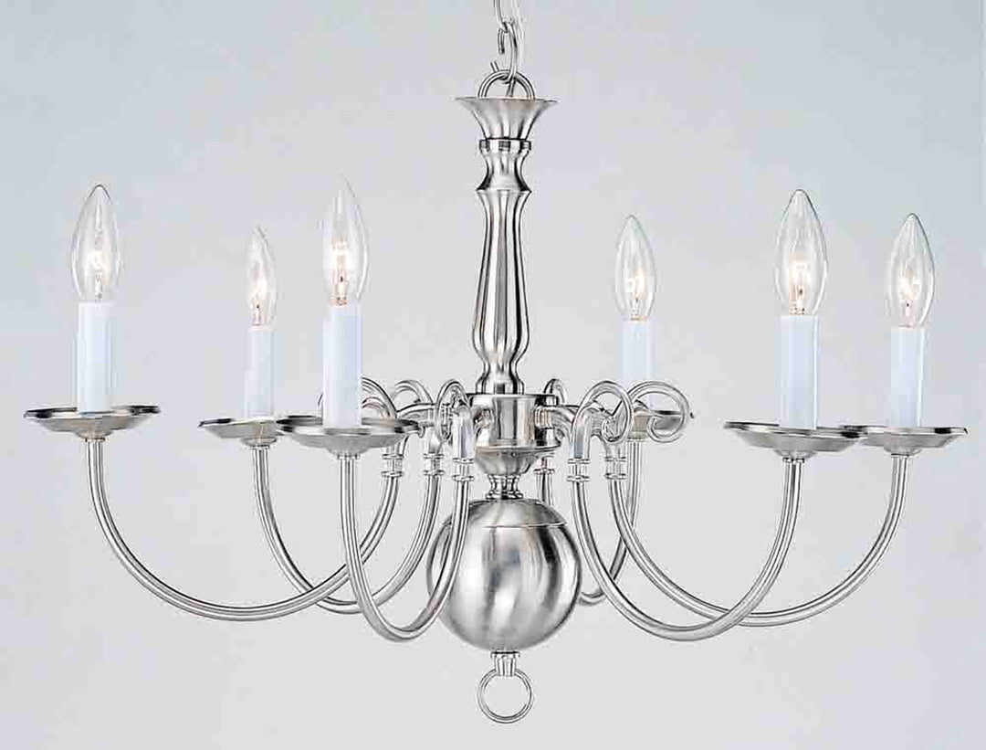 Volume Chandelier Light Brushed Nickel V3556-33 Chandelier Light - Brushed Nickel