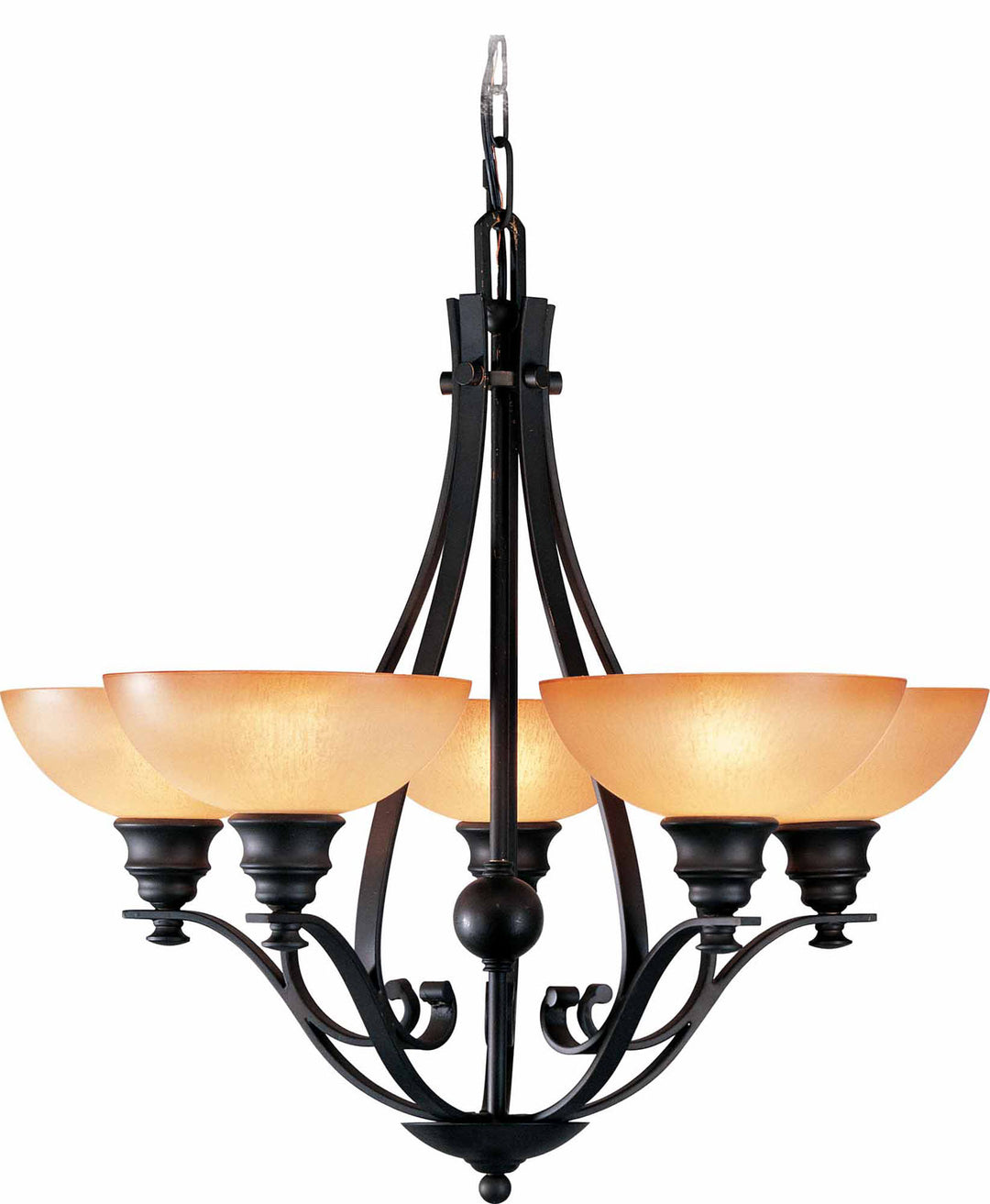 Volume Rainier V4125-65 Chandelier Light - Foundry Bronze