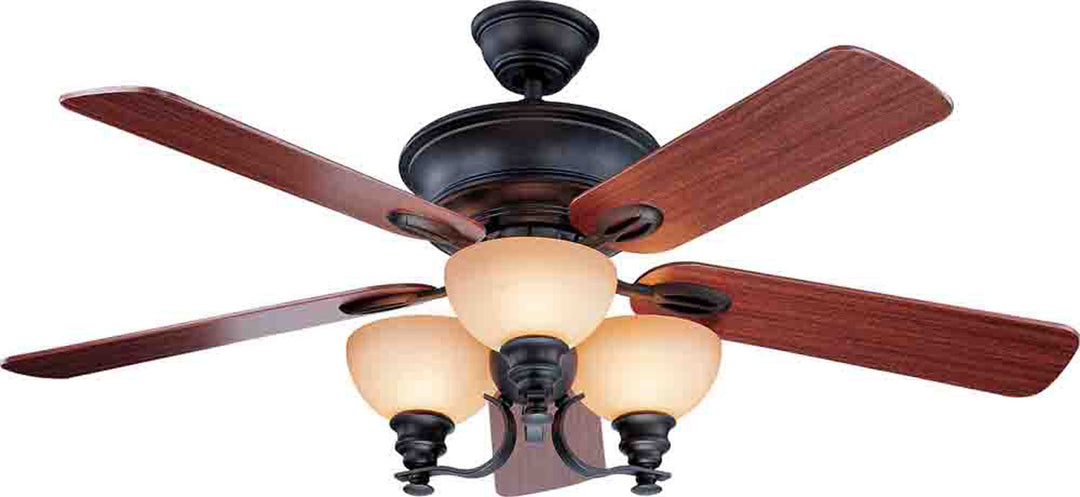 Volume Rainier V4155-65 Ceiling Fan 52 - Foundry Bronze, Rosewood/Walnut/