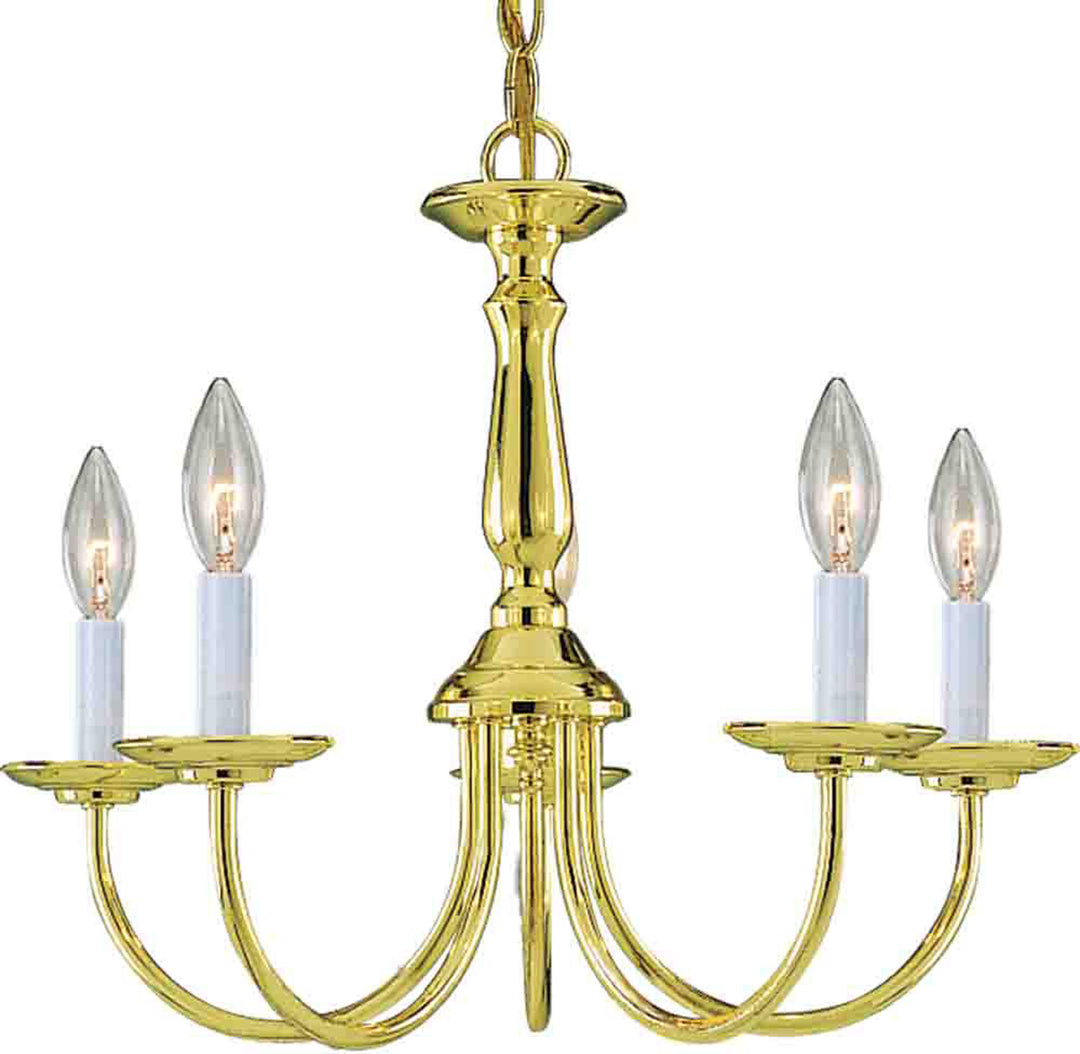 Volume Chandelier Light Polished Brass V4515-2 Chandelier Light - Polish Brass