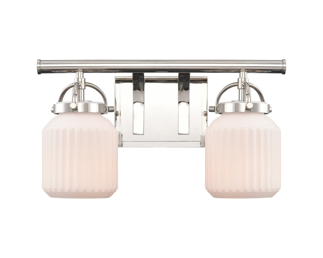 Innovations Downtown Urban 416-2W-PN-G416-6WH Bath Vanity Light 16 in. wide - Polished Nickel