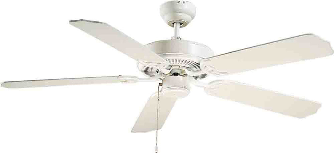 Volume Ceiling fan V5953-6 Ceiling Fan 52 - White, White ABS/