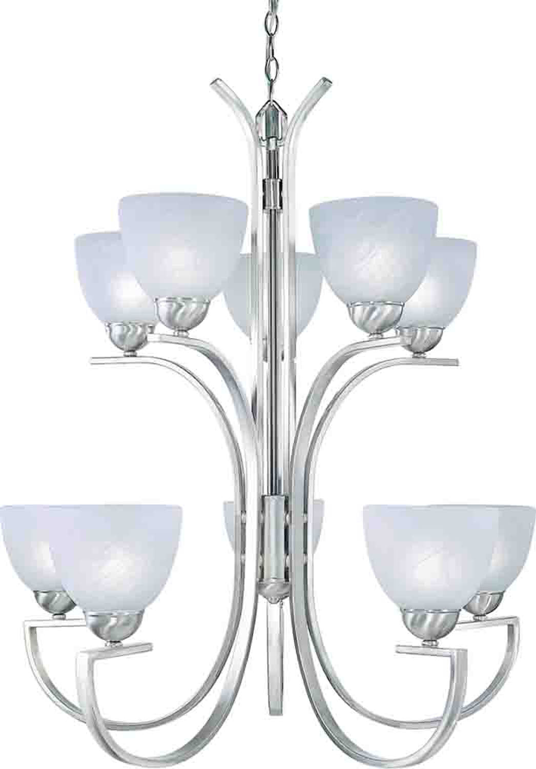 Volume Chicago V7240-33 Chandelier Light - Brushed Nickel