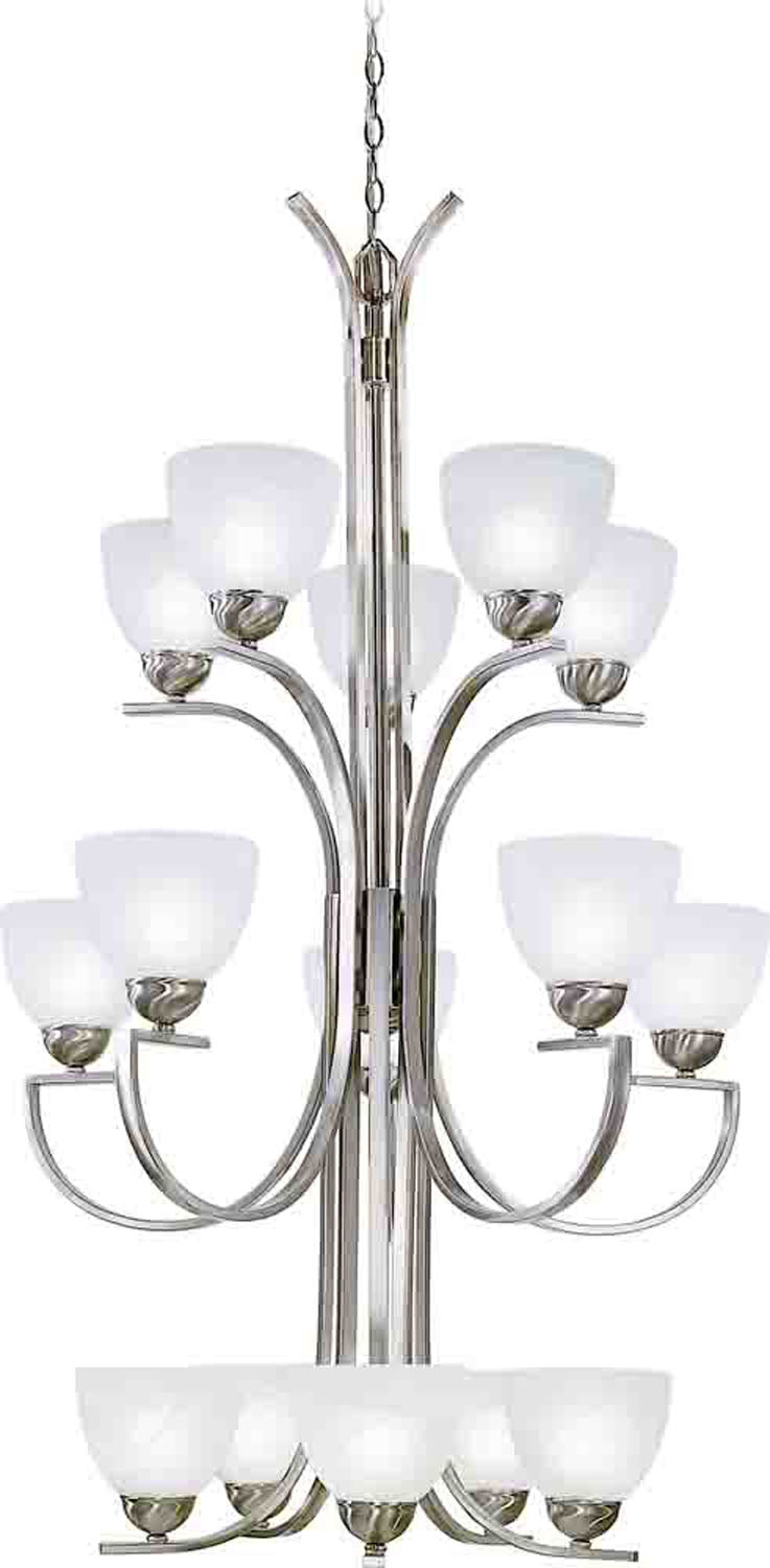 Volume Chicago V7245-33 Chandelier Light - Brushed Nickel