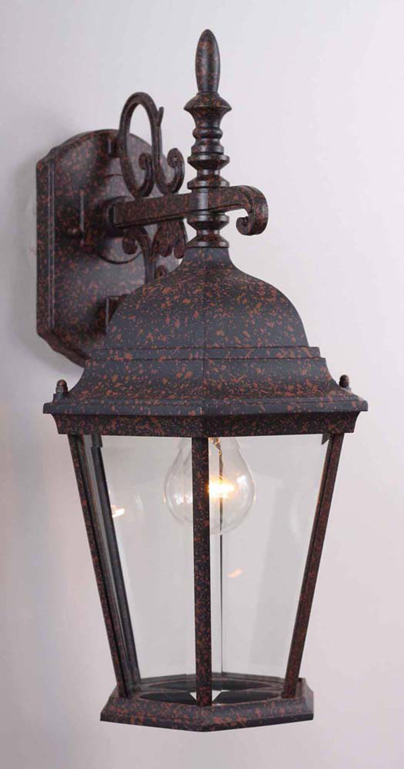 Volume Lighting V8230-30 1-Light Outdoor Wall Sconce, Rust