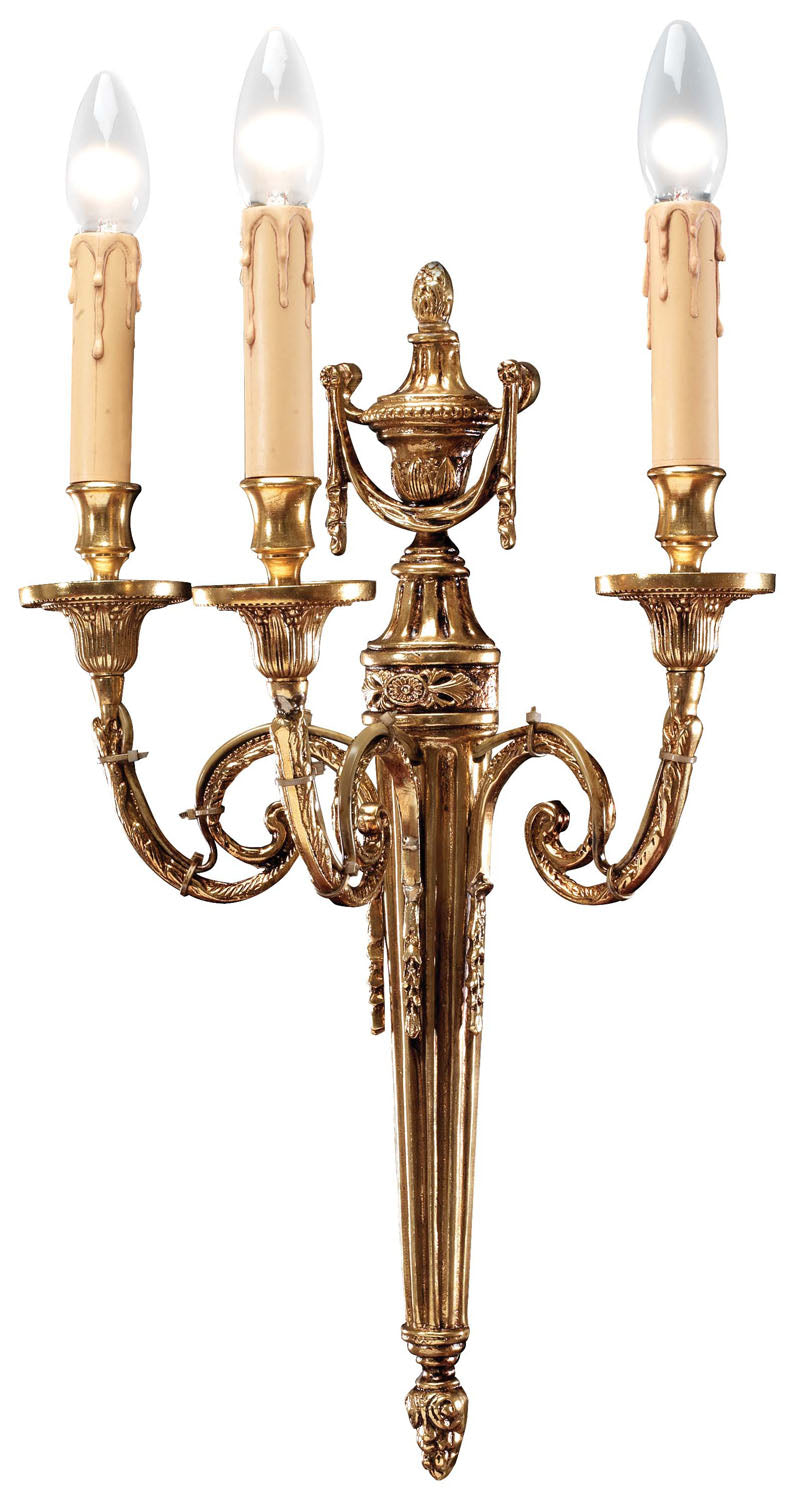 Metropolitan Metropolitan N9603 Wall Light - Stained Gold